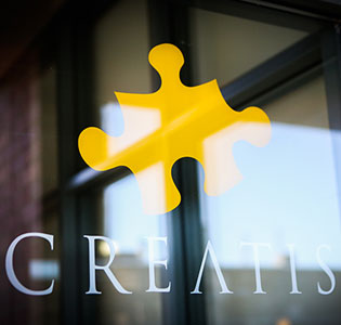 Creatis Logo on Door Creatis Logo on Door